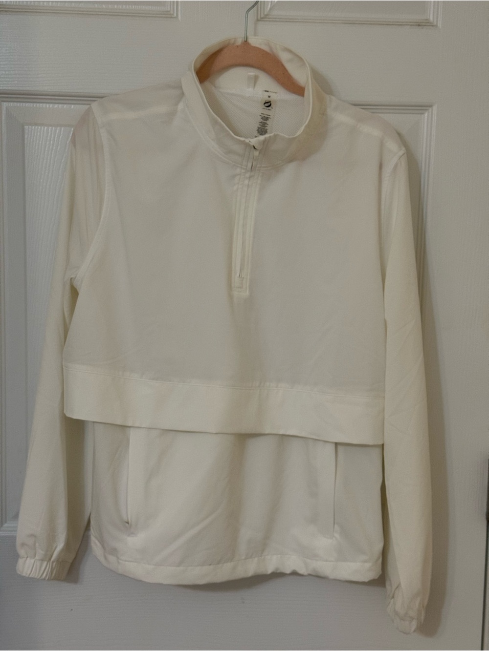 Lou & Grey Cream Quarter-Zip Utility Jacket